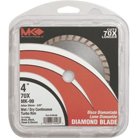 MK DIAMOND PRODUCTS 4" Turbo Rim Blade 167020